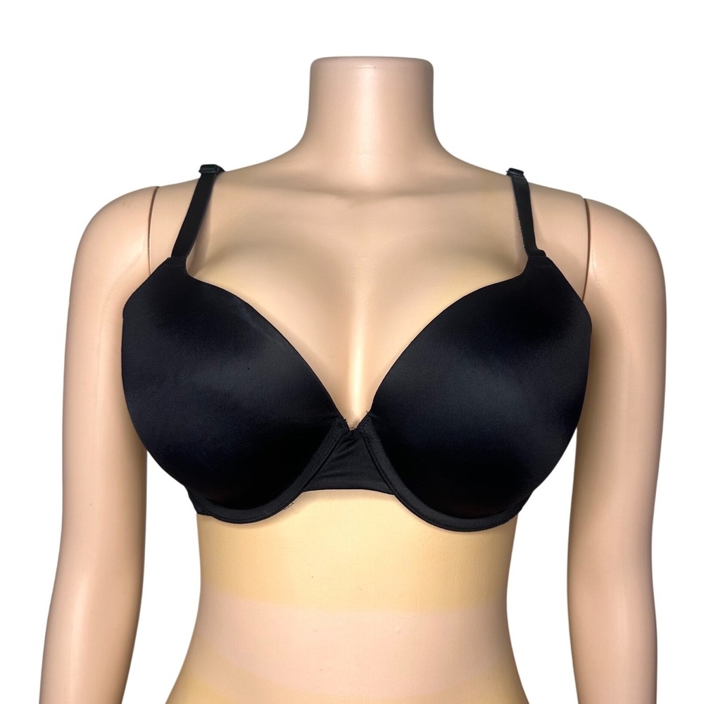 Pink Victoria's Secret WEAR EVERYWHERE T-Shirt LIGHTLY LINED BRA‎ Size 38C Black